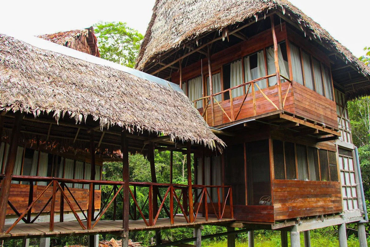 Accommodation at the beautiful Tahuayo Lodge. Photo credit: Tahuayo Lodge