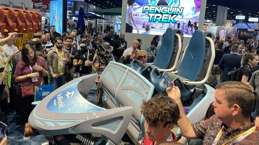 SeaWorld unveils new Penguin Trek ride vehicle at IAAPA 2023