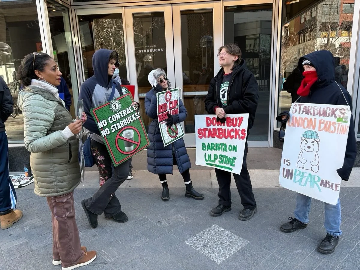 No contract? No coffee! Boycott Starbucks

Starbucks refuses to negotiate or pay a fair wage to workers while the new CEO, Brian Niccol, makes $50,000 an HOUR. 

Support the union&rsquo;s demands for a living wage and benefits.

https://www.gofundme.