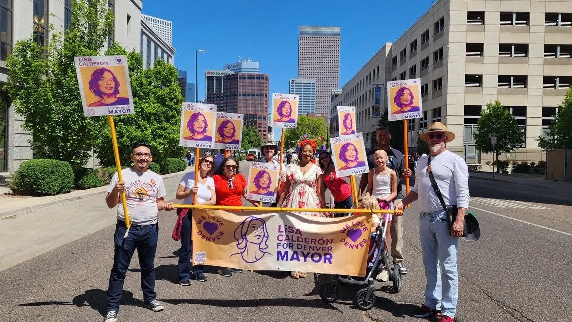Teamwork makes the dream work 💃🏽🇲🇽 

Celebrating culture together at the Cinco de Mayo parade in Denver! 🎉✨ 

#CincoDeMayo #DenverParade #WLD #LisaCalderonforMayor