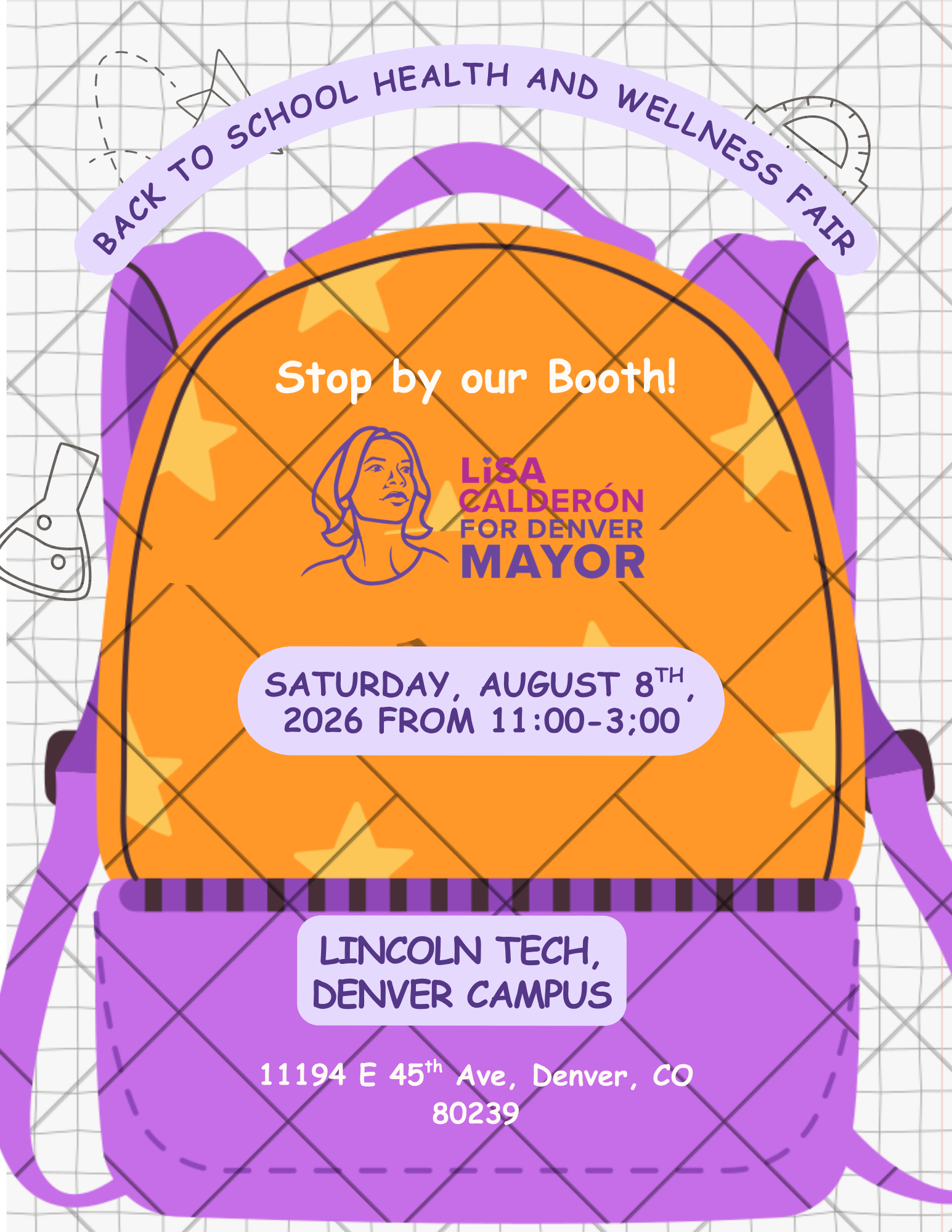 Join Team Lisa for Montbello 2020 &amp; Beyond Back to School Event