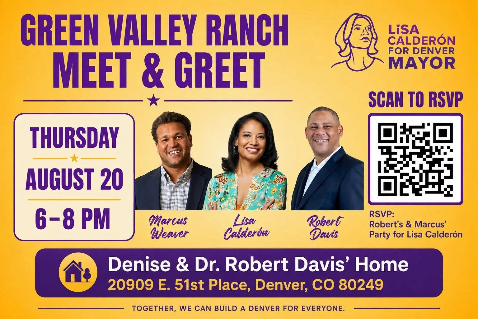 Robert's and Marcus' Party supporting Lisa for Denver Mayor