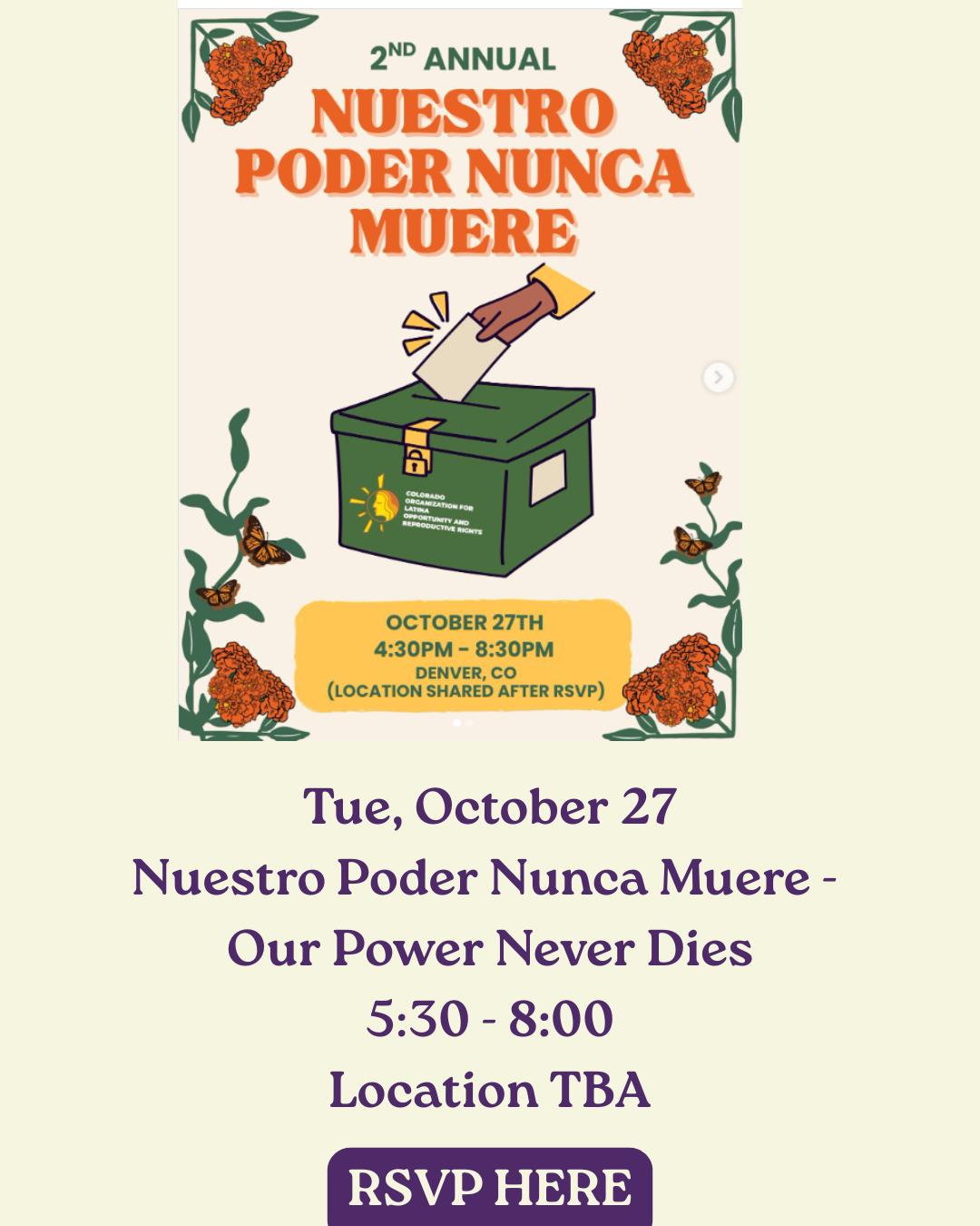 Nuestro Poder Nunca Muere - Our Power Never Dies