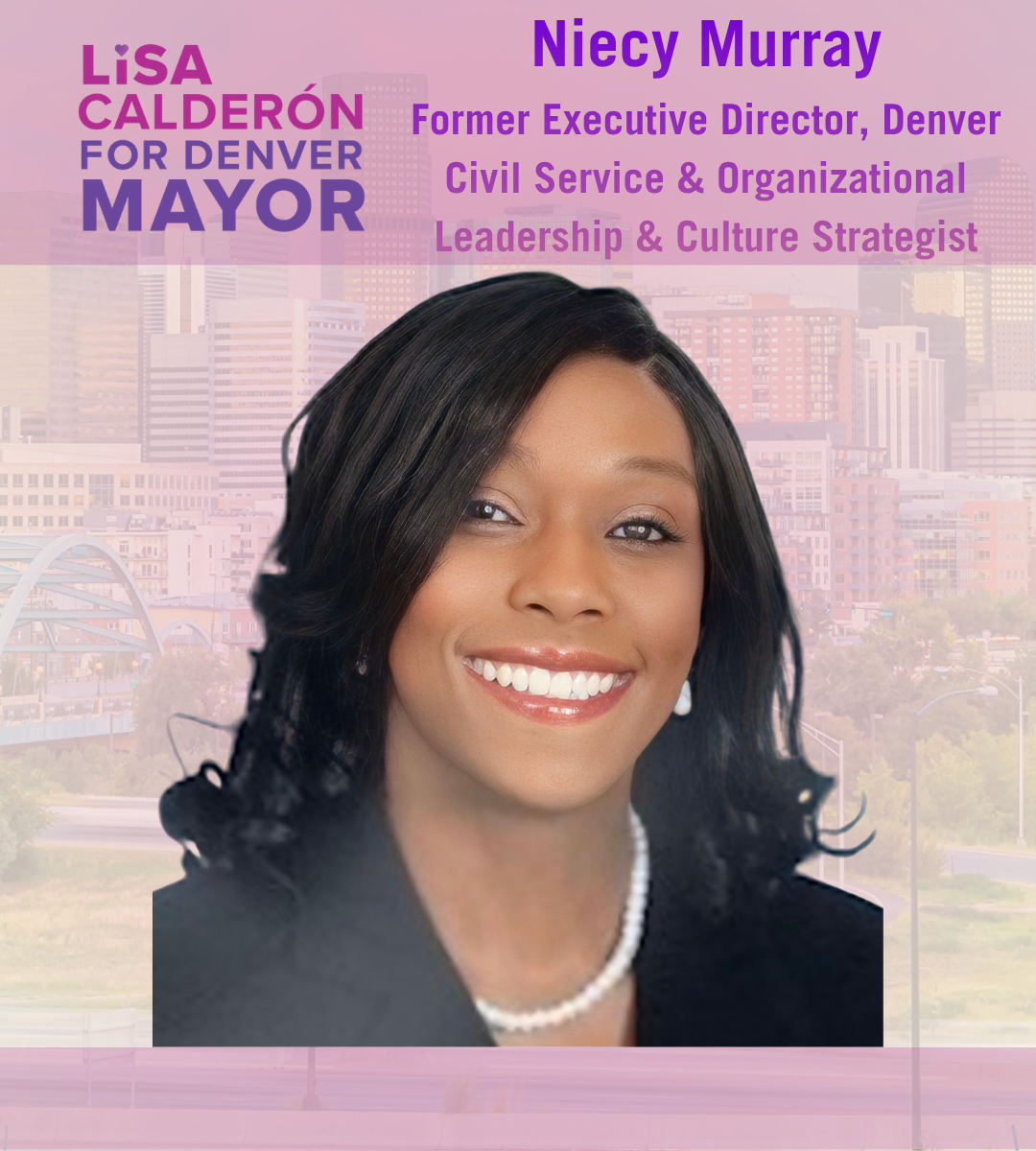 Denver deserves better.  That's why I'm endorsing Lisa Calderón for Mayor - because we all deserve a Denver that loves us back.  Lisa understands that public safety begins with integrity - in who we hire, how we train them, and whether our institutio