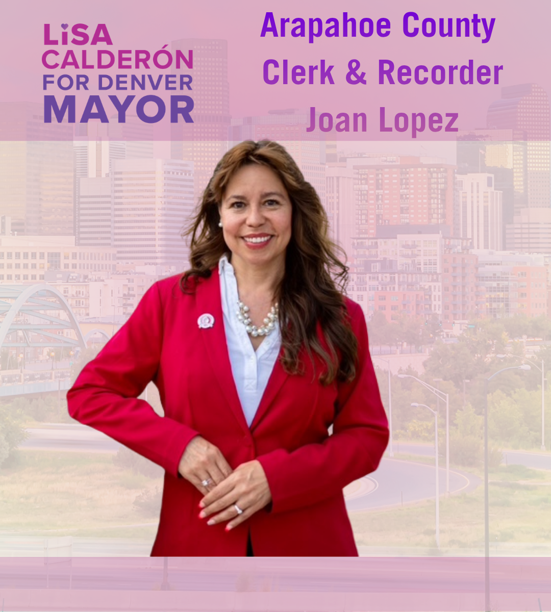 I’m proud to endorse Lisa Calderón for office. Lisa is a true grassroots leader who has spent her life fighting for women, working families, and communities too often left out of the political process. Through her leadership with Women Uprising and h