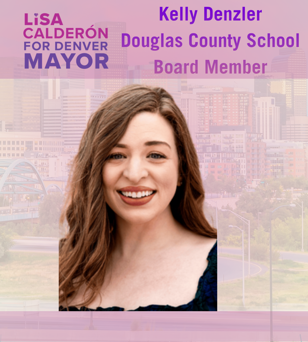 Lisa Calderón is a visionary leader who believes in the inherent dignity of all people.  She is driven to build a city that works for everyone-one that offers safety, affordable housing, good jobs, and great education.  I trust Lisa to deeply care fo