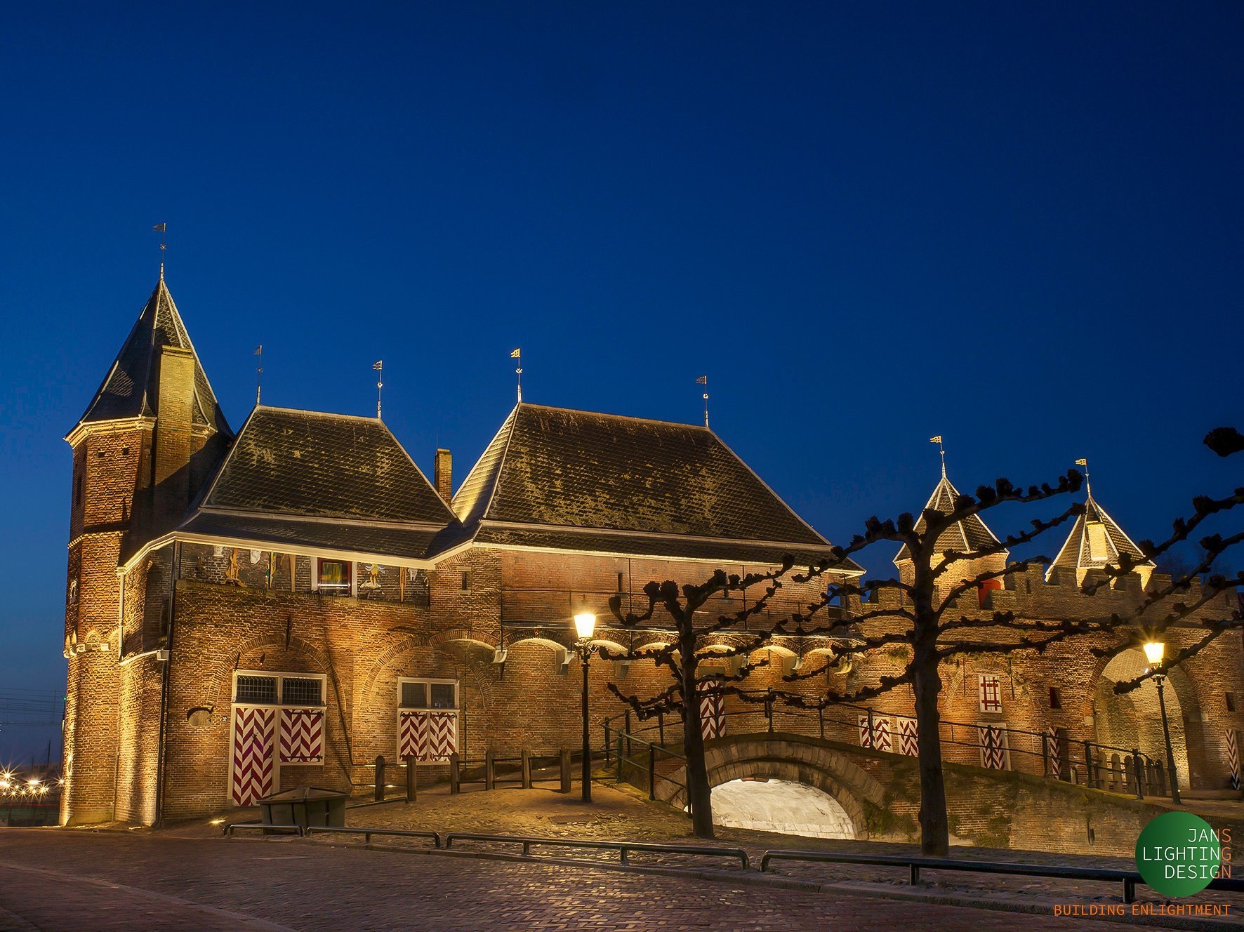 JANS Lichtontwerp voor de Koppelpoort te Amersfoort.