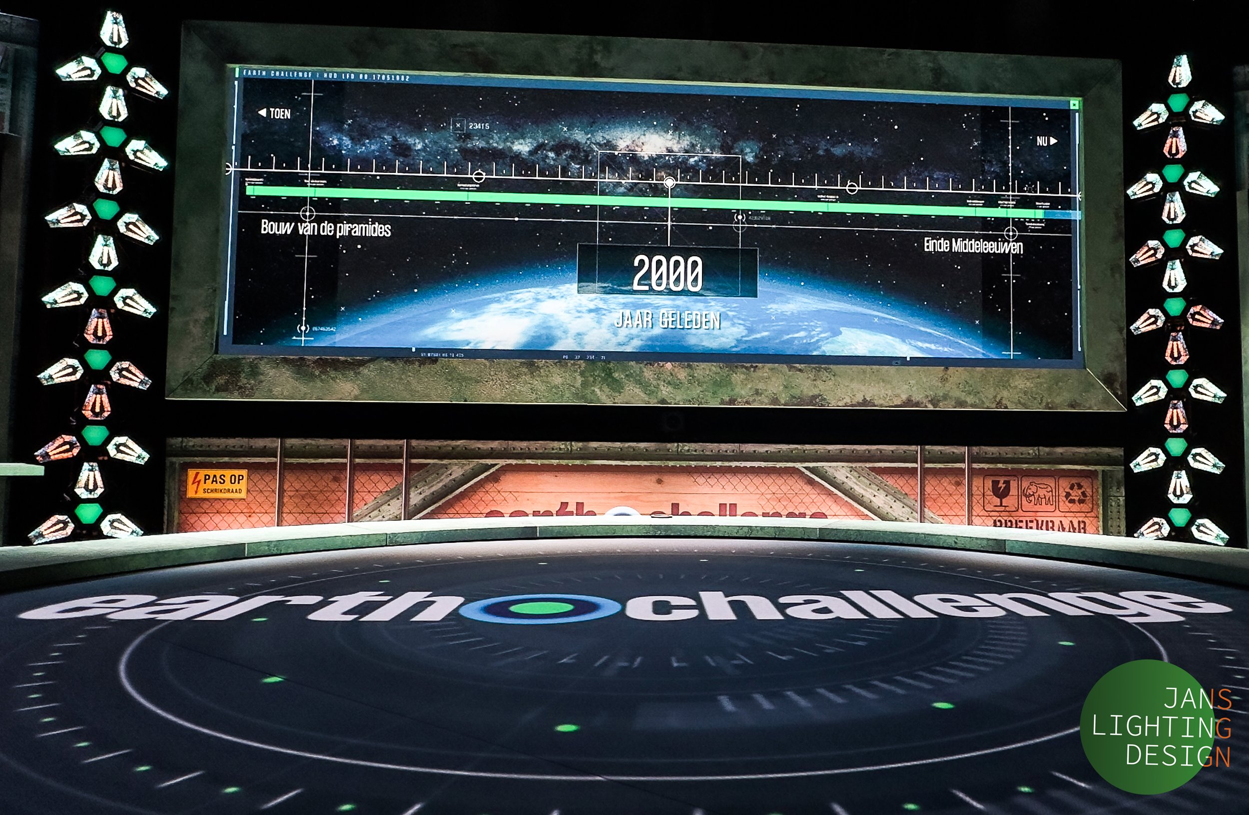 Lichtontwerp Earth Challenge 2024, KRO-NCRV, NPO