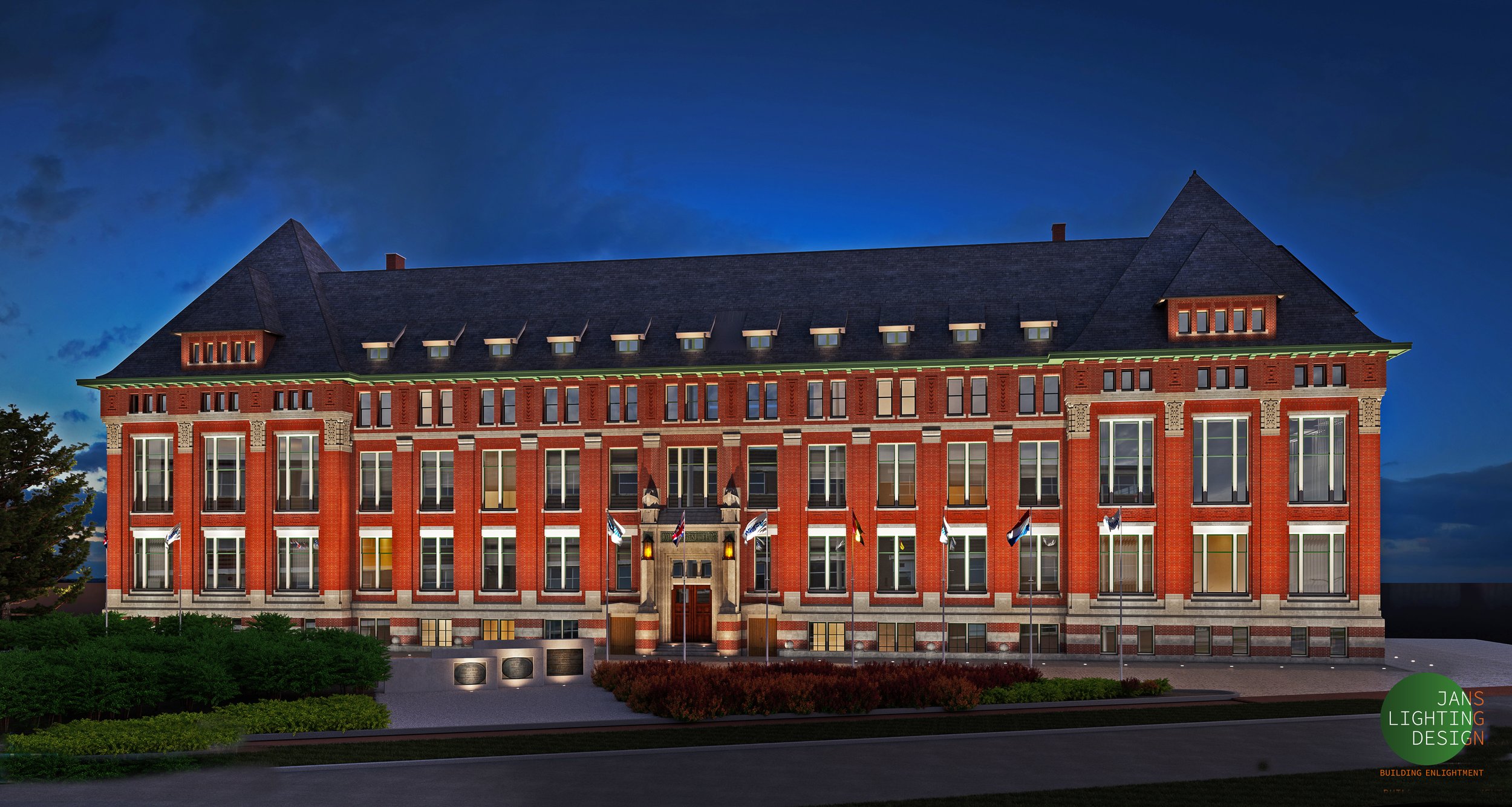 Concept Lichtontwerp Damen Shipyards Vlissingen