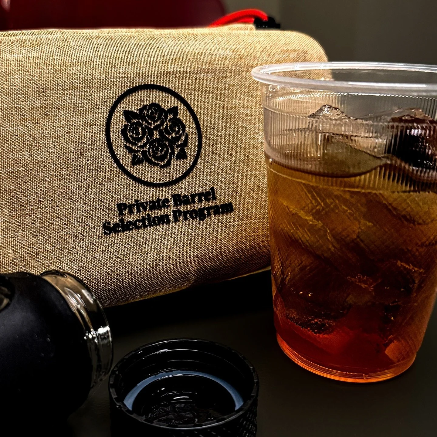 Things I didn&rsquo;t know I needed until @mandy_jo_vance handed them to me. This @agedandore travel set comes with me all the time. I use it for premix cocktails and spirits. Best when filled with @fourrosesbourbon but no different than any other gl