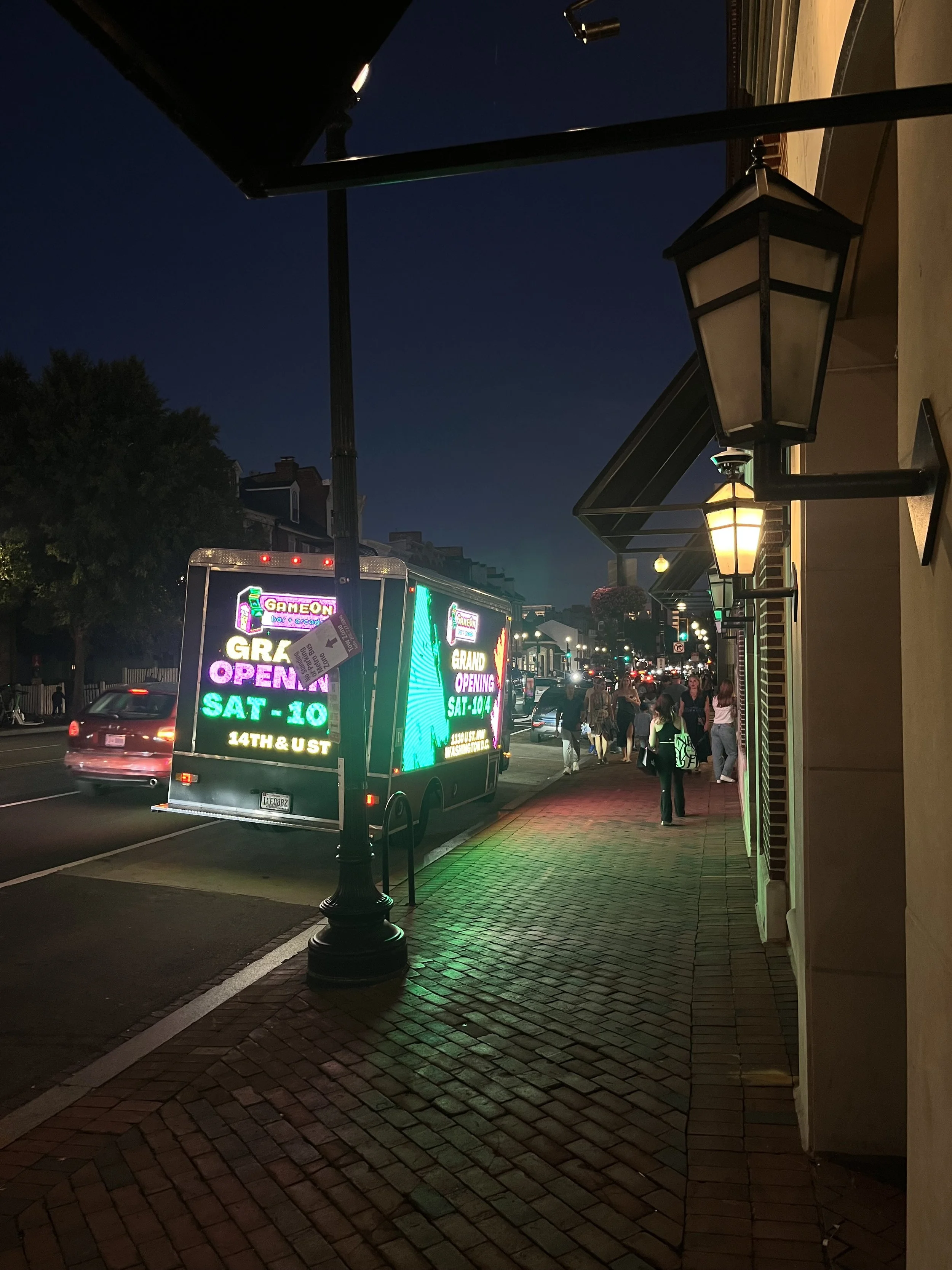 GameOn Bar+Arcade Grand Opening Mobile Billboard in Washington, DC