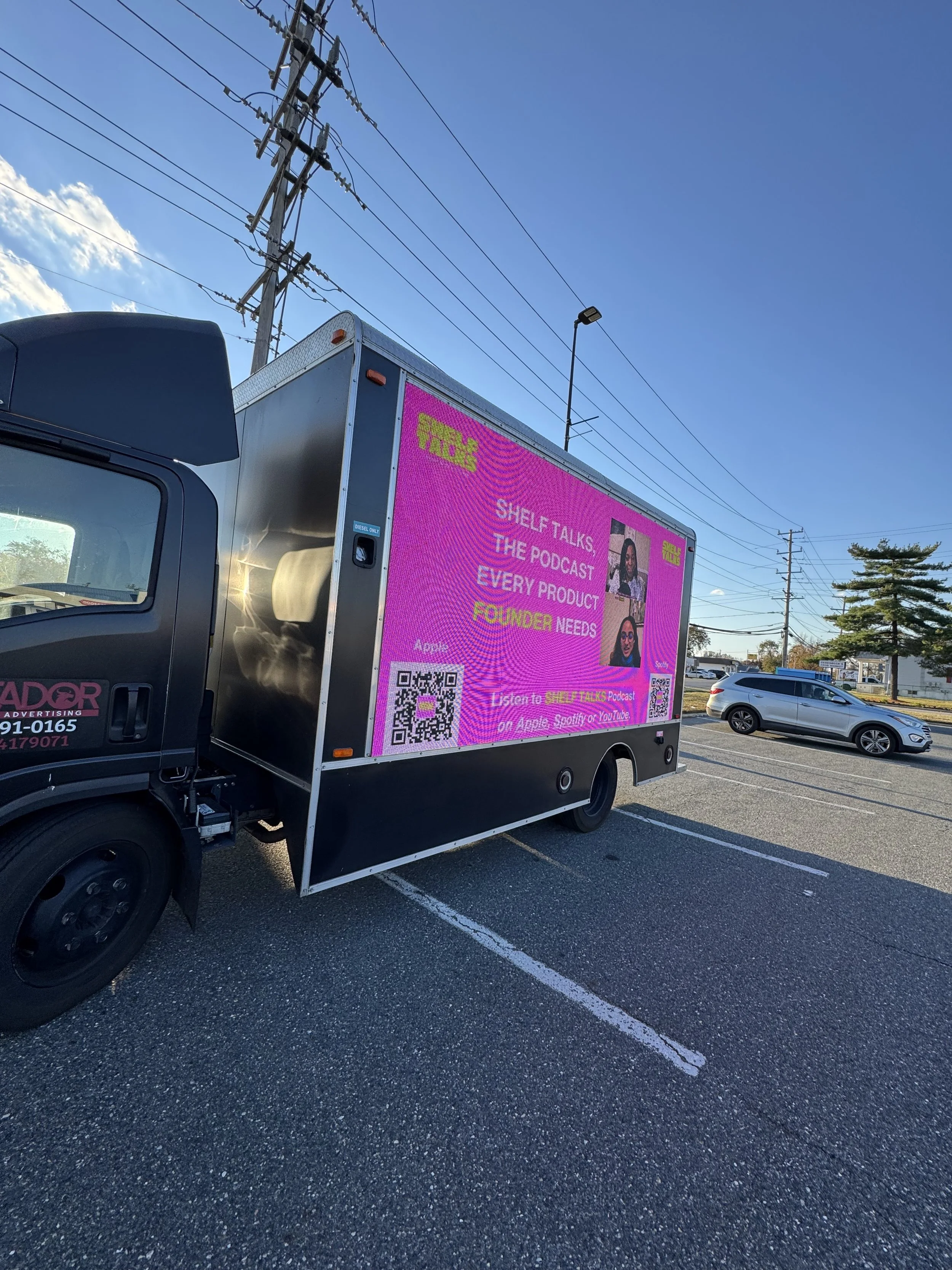 Roberta Townes Shelf Talks Mobile Billboard in Maryland