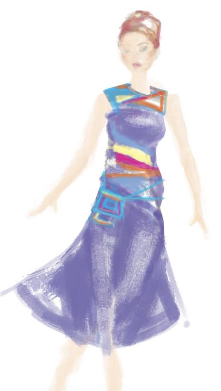 Angle dress & waist pack