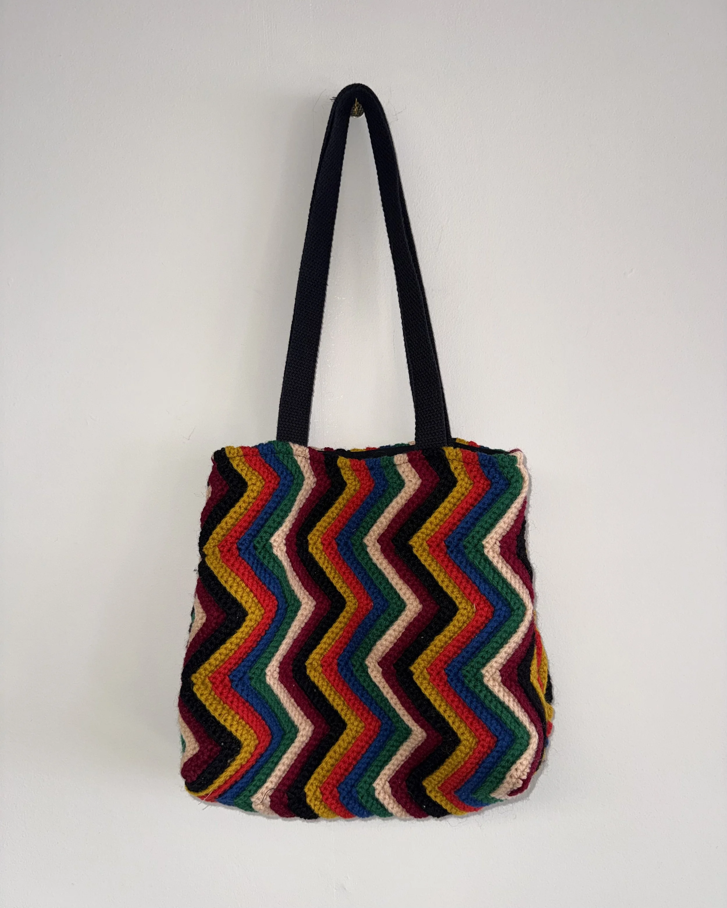 Zig Zag Crochet Mini Tote