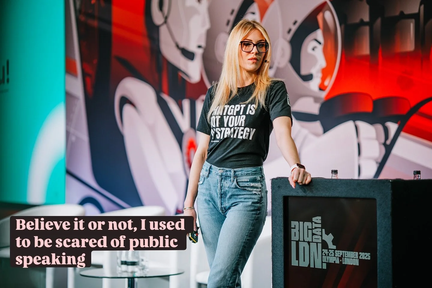 I keynote a lot of events, but I didn&rsquo;t always love doing it. I&rsquo;ve overcome so many complex emotions around public speaking from imposter syndrome to pre-talk anxiety. Just a reminder that even if it looks easy for someone, it probably is