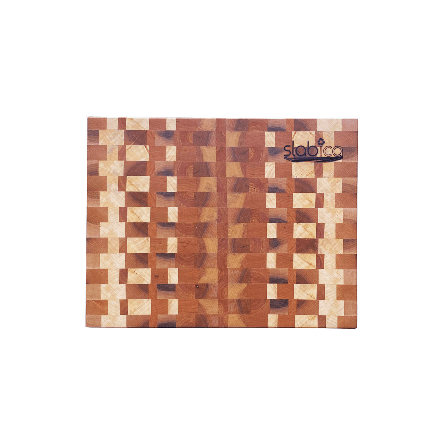 Bloc Boucher Personnalisé - Grain D'extrémité - Design Cube 3D - Fabriqué Main USA