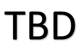 The image displays the letters 'TBD' in large black text on a white background.