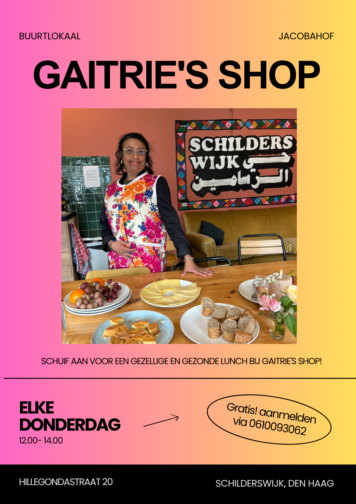 Lunch shop Gaitrie: vrijwilligerslunch