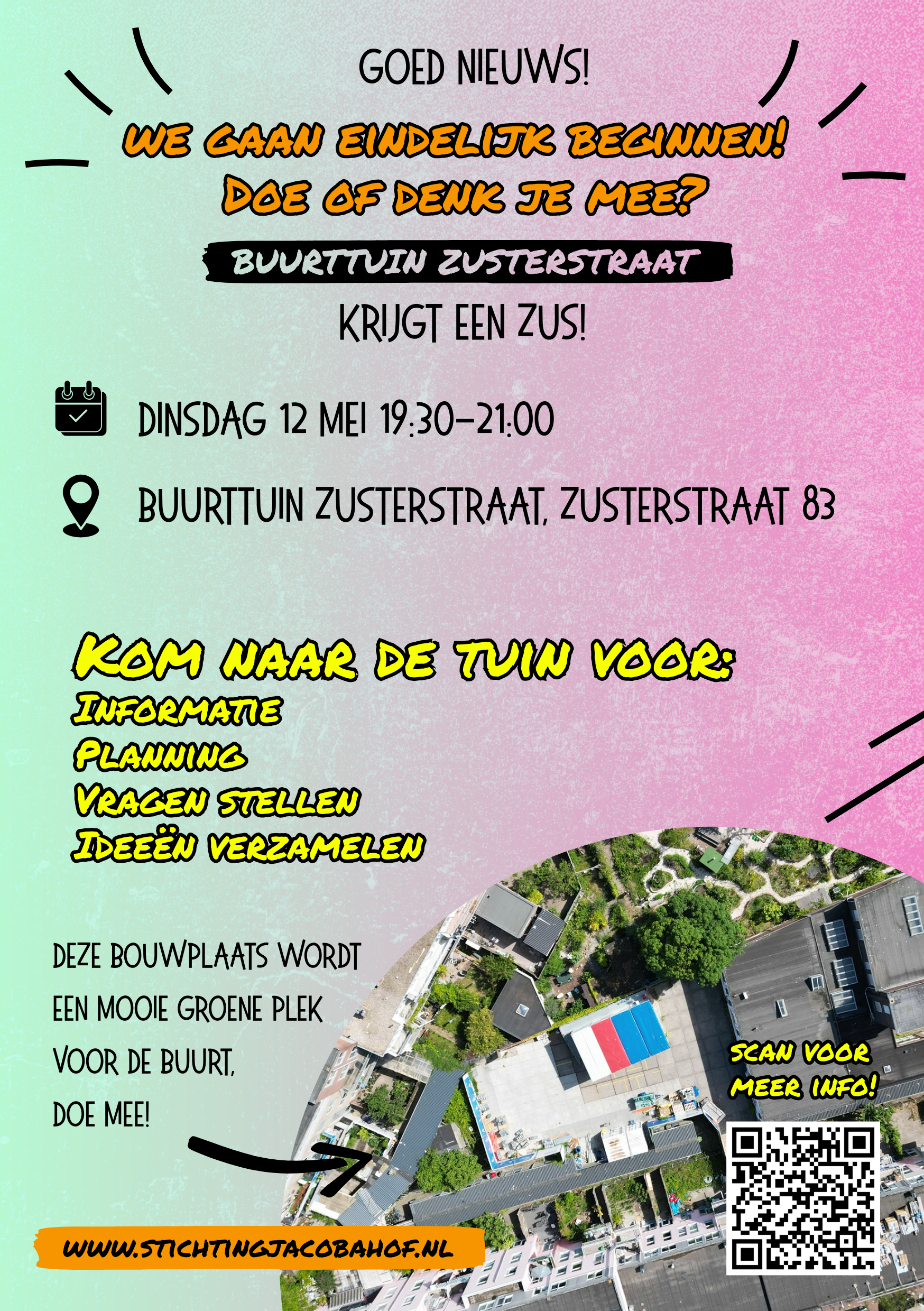 Bijeenkomst buurttuin uitbreiding 12 mei