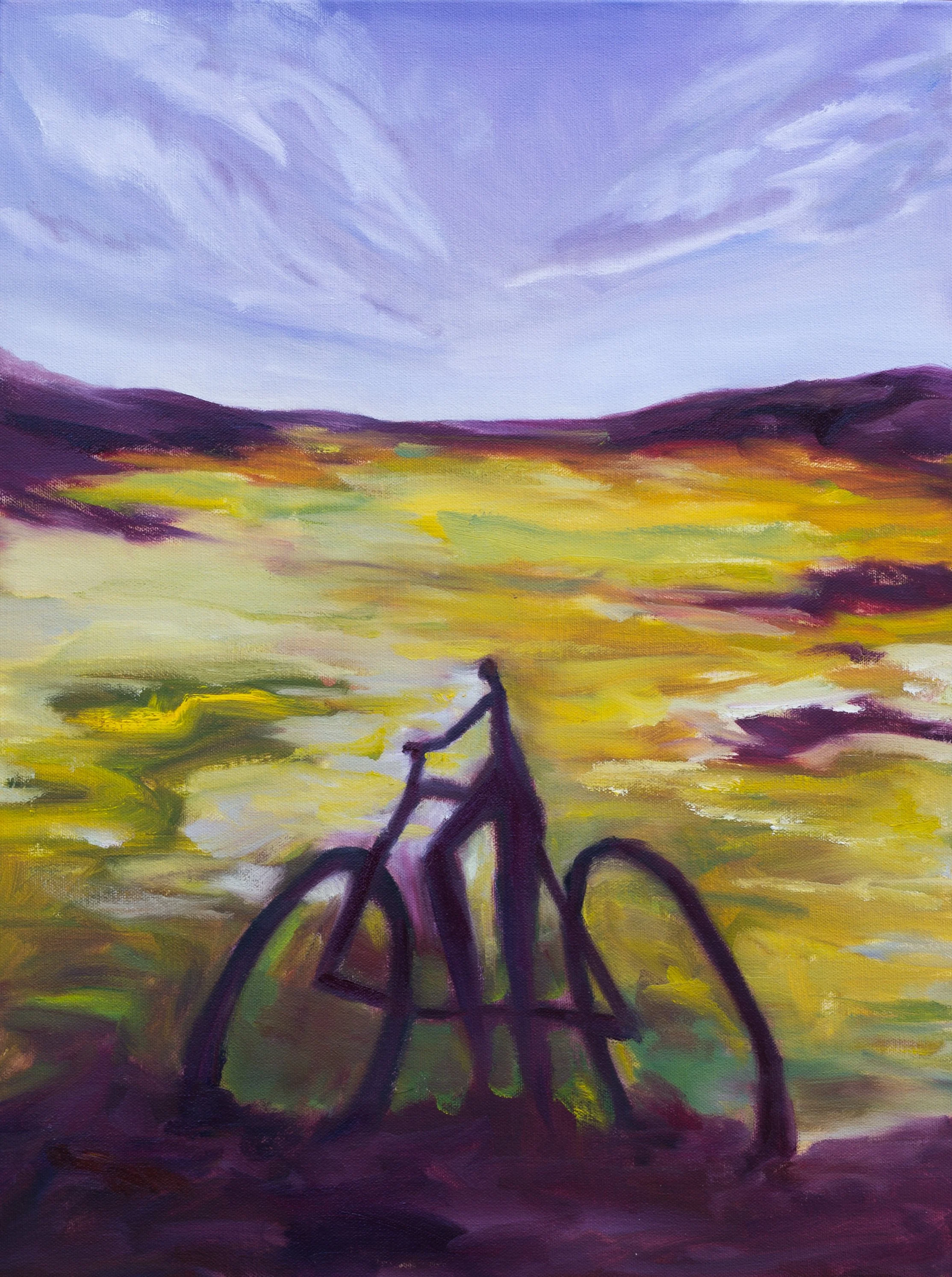 "Cycle" / Oil on Canvas / 18" x 24" /  $200