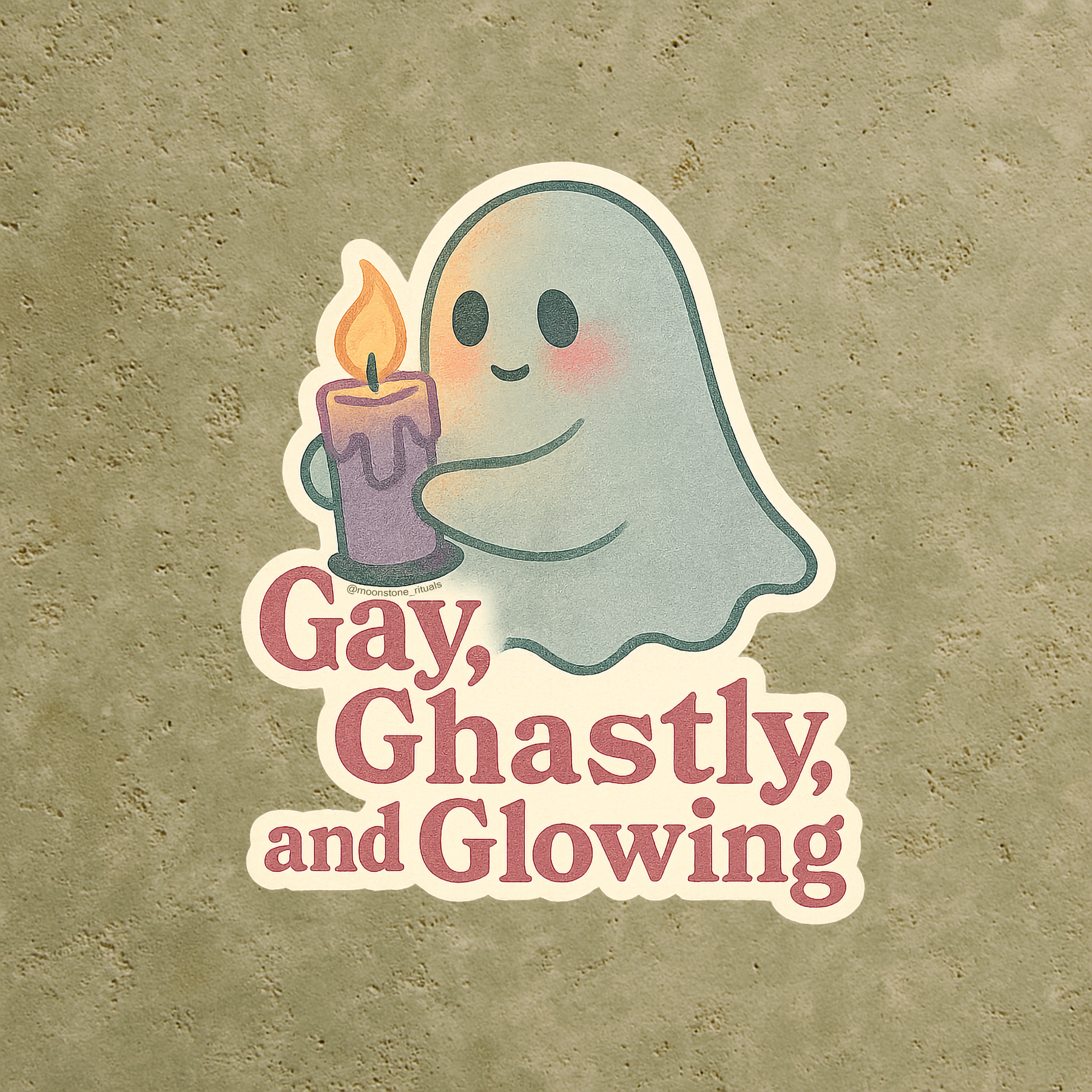 'Gay, Ghastly, and Glowing' Sticker