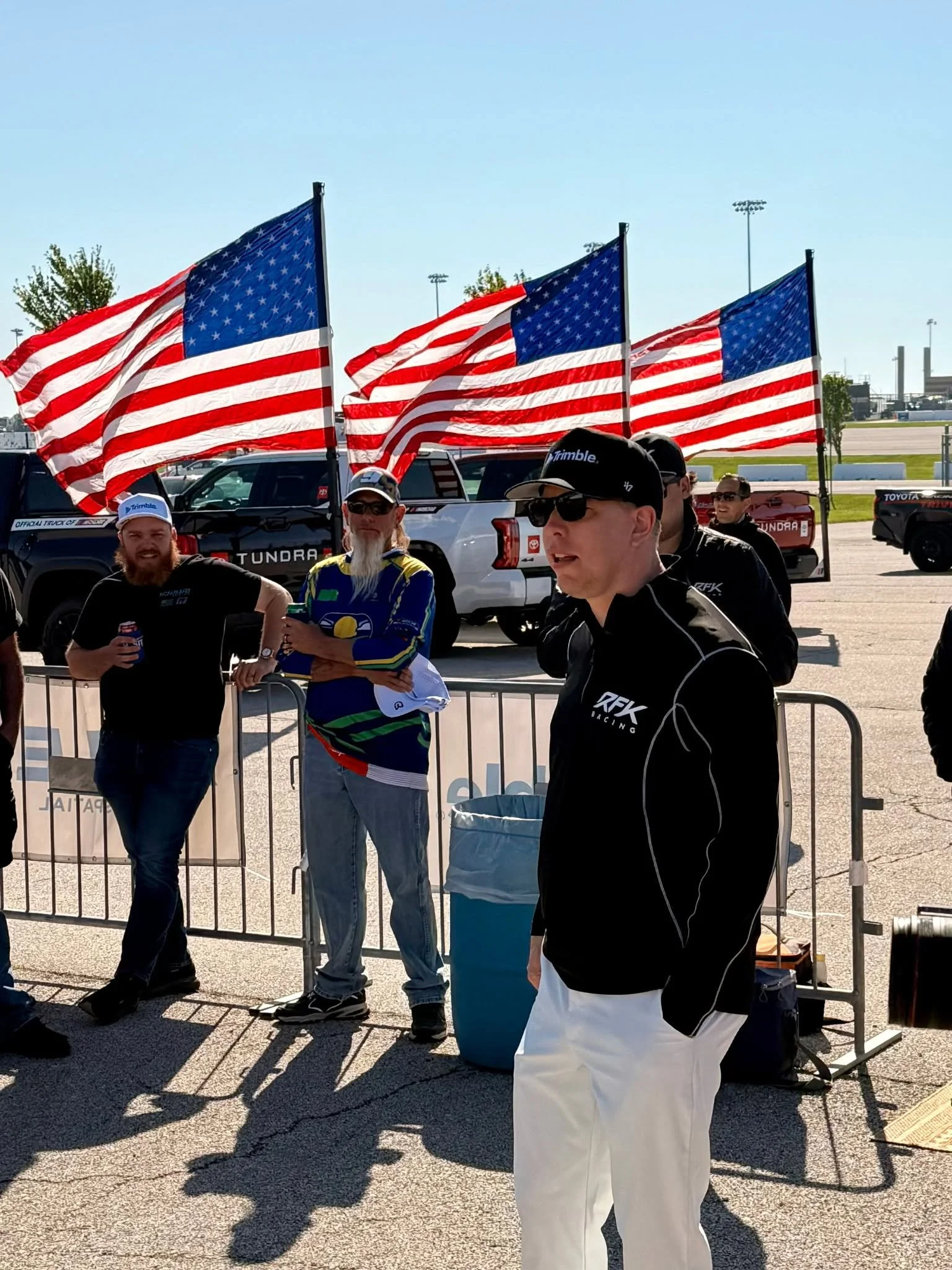 Surveyor Troy Mead attended a NASCAR event with our Seiler Instruments