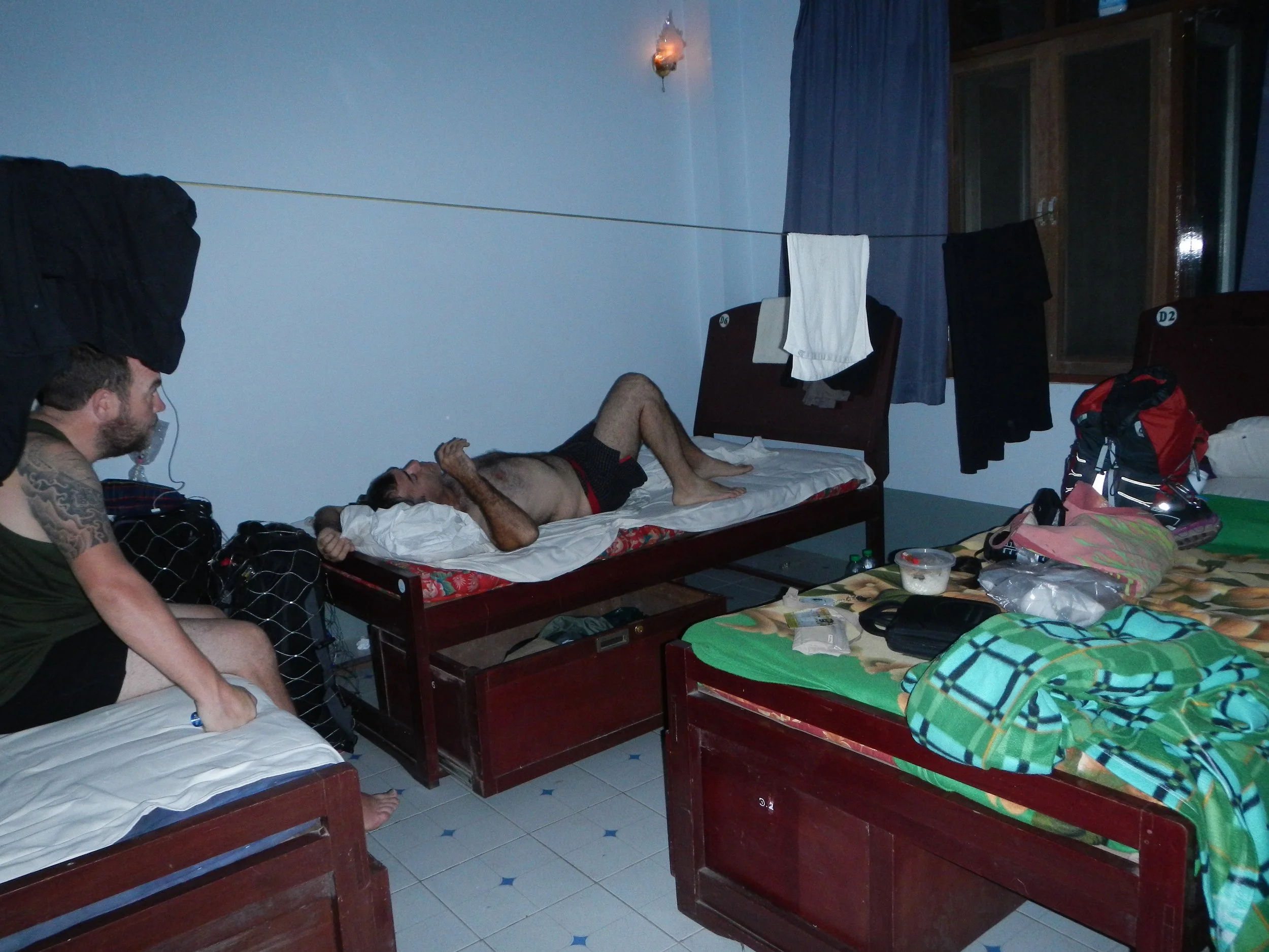 Sweltering in Yangon.