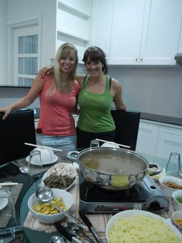 Our first meal with Sofiah’s family!