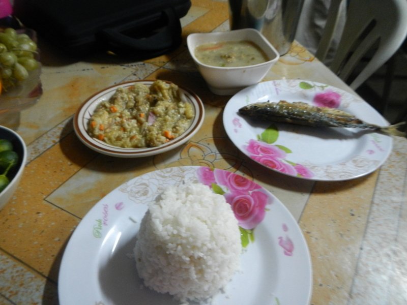 Filippino food--at least the rice portions are smaller