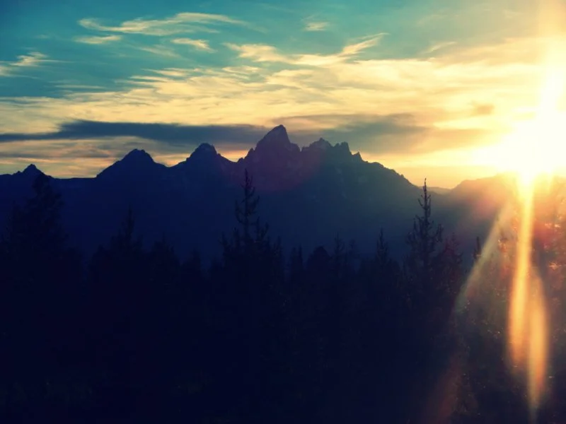 In the foothills of the Grand Tetons