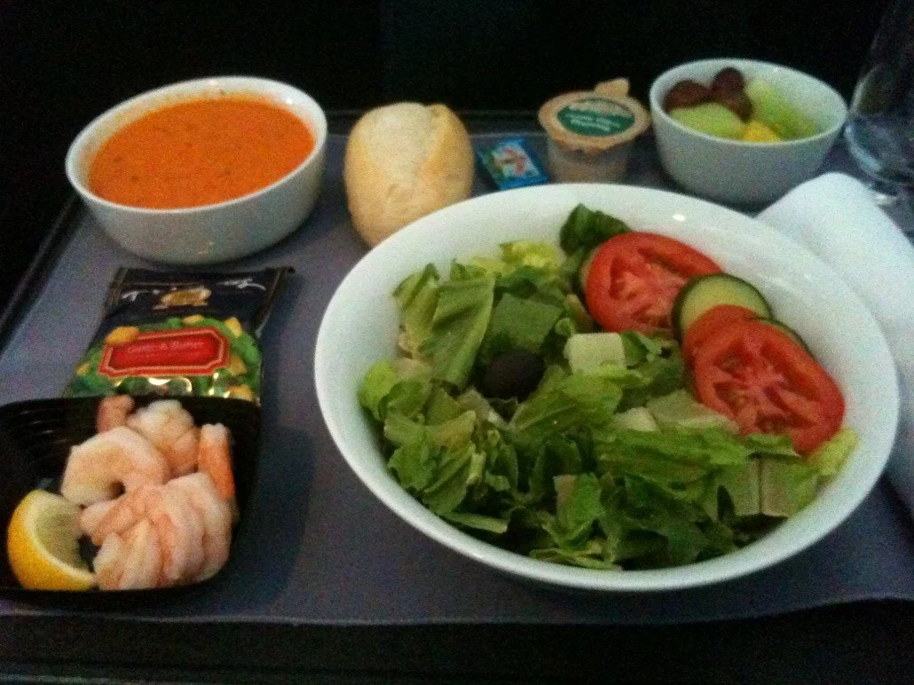 First Class lunch