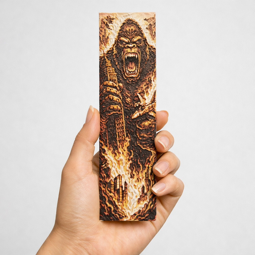 3D Printed Giant Ape Monster Bookmark