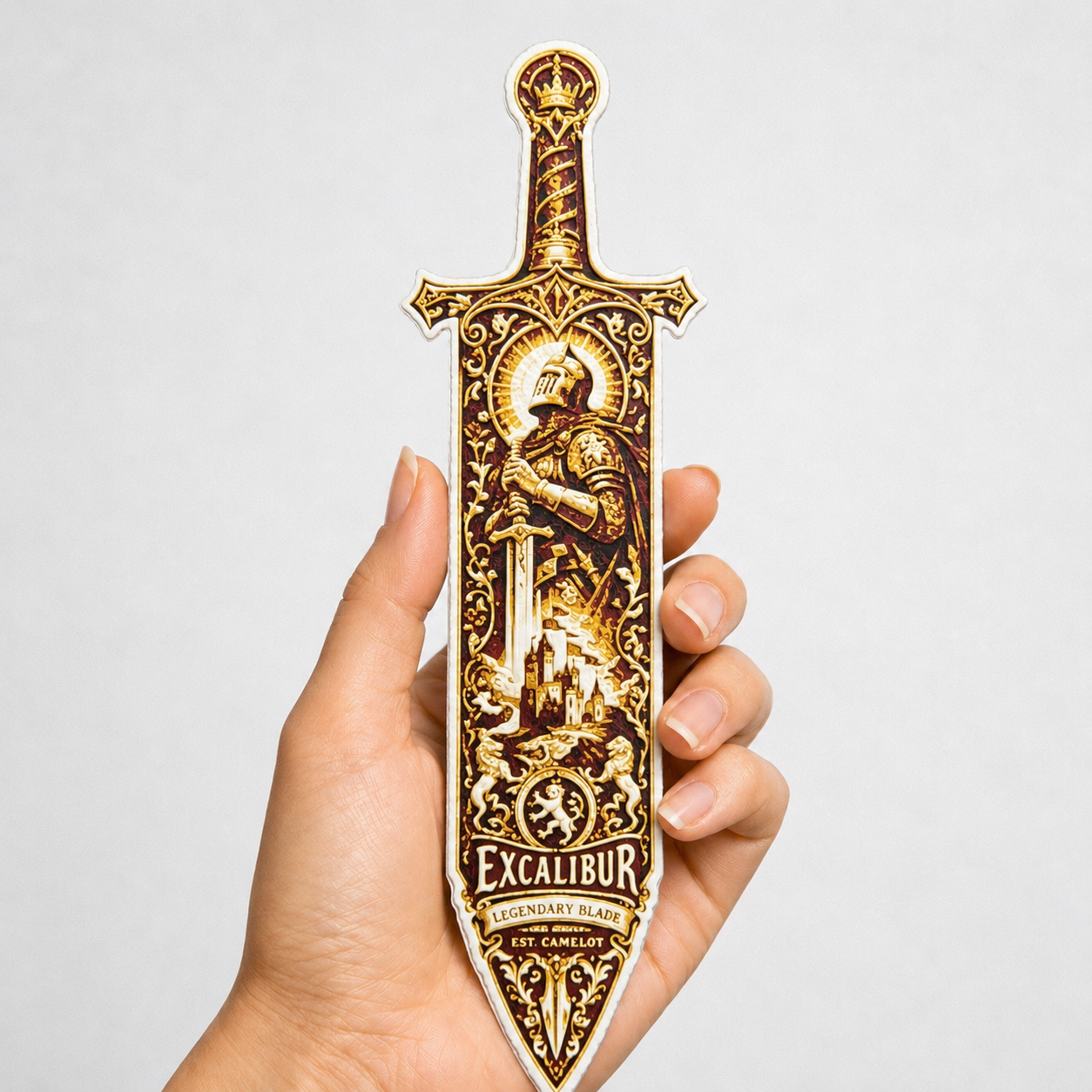 3D Printed Excalibur Sword Bookmark
