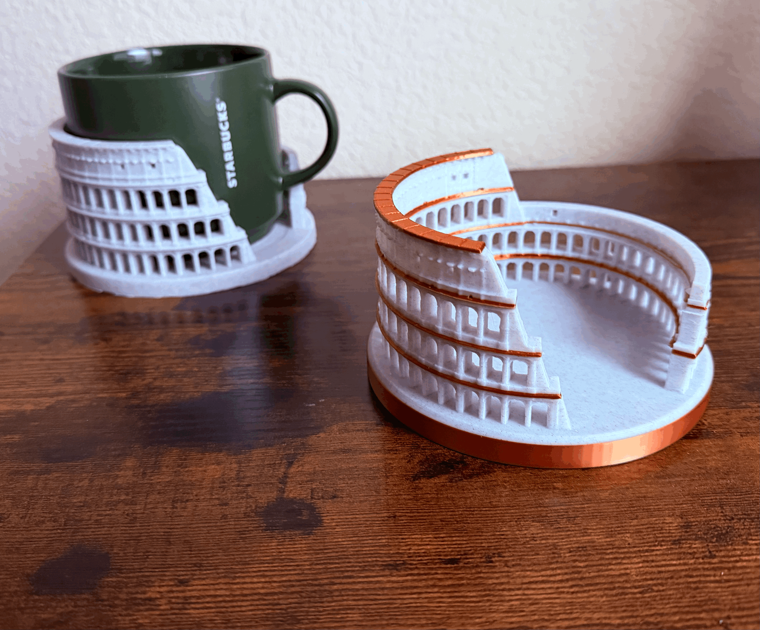 Roman Colosseum Mug & Coaster Holder