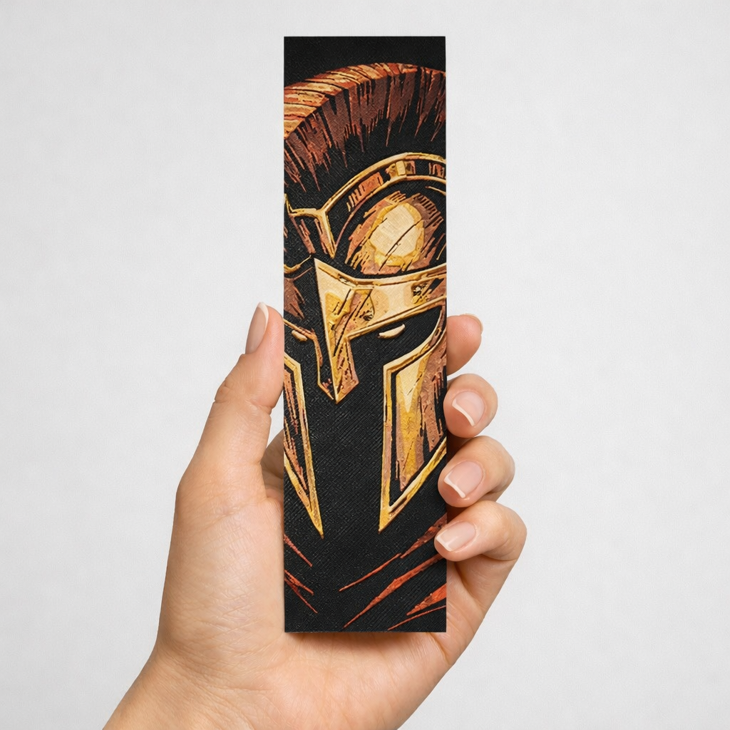 3D Printed Spartan Helmet Bookmark