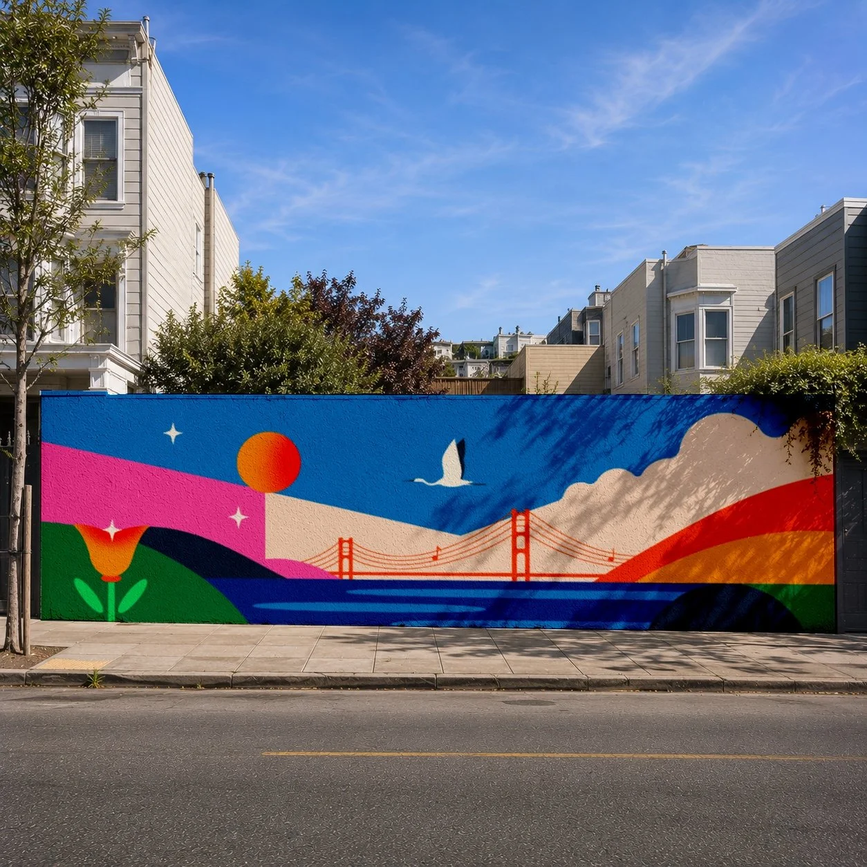 Shapes of San Francisco, Mid Century Mural Design