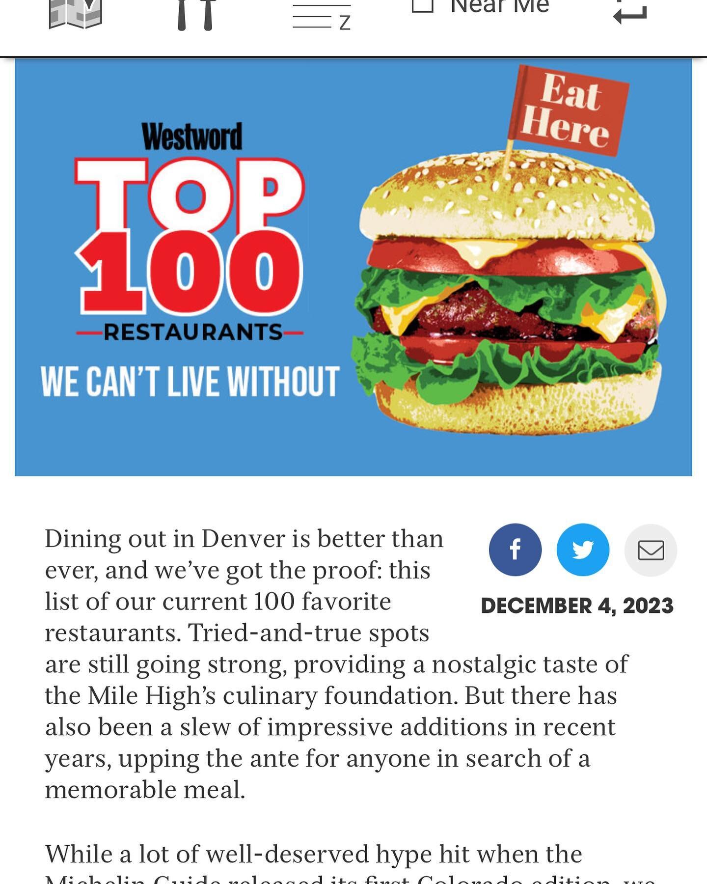 Thank you so much @mollydbu and @denverwestword for adding The Porchetta House to this amazing list!!! It is such an honor to be mentioned with all these amazing restaurants!!! Congratulations to all who made the list!! This is amazing!! https://www.