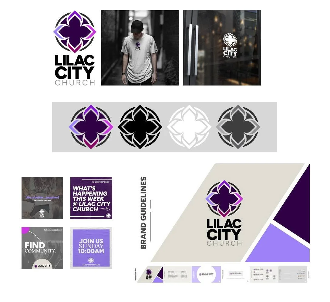 We've posted about @lilaccitychurch before, but not with everything all in once place!

Check out their full brand identity refresh here: https://www.thebraveryworks.com/lilac-city-church