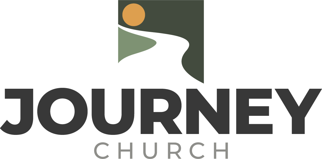 Journey Church logo featuring a stylized landscape with a winding path, sun, and mountains.