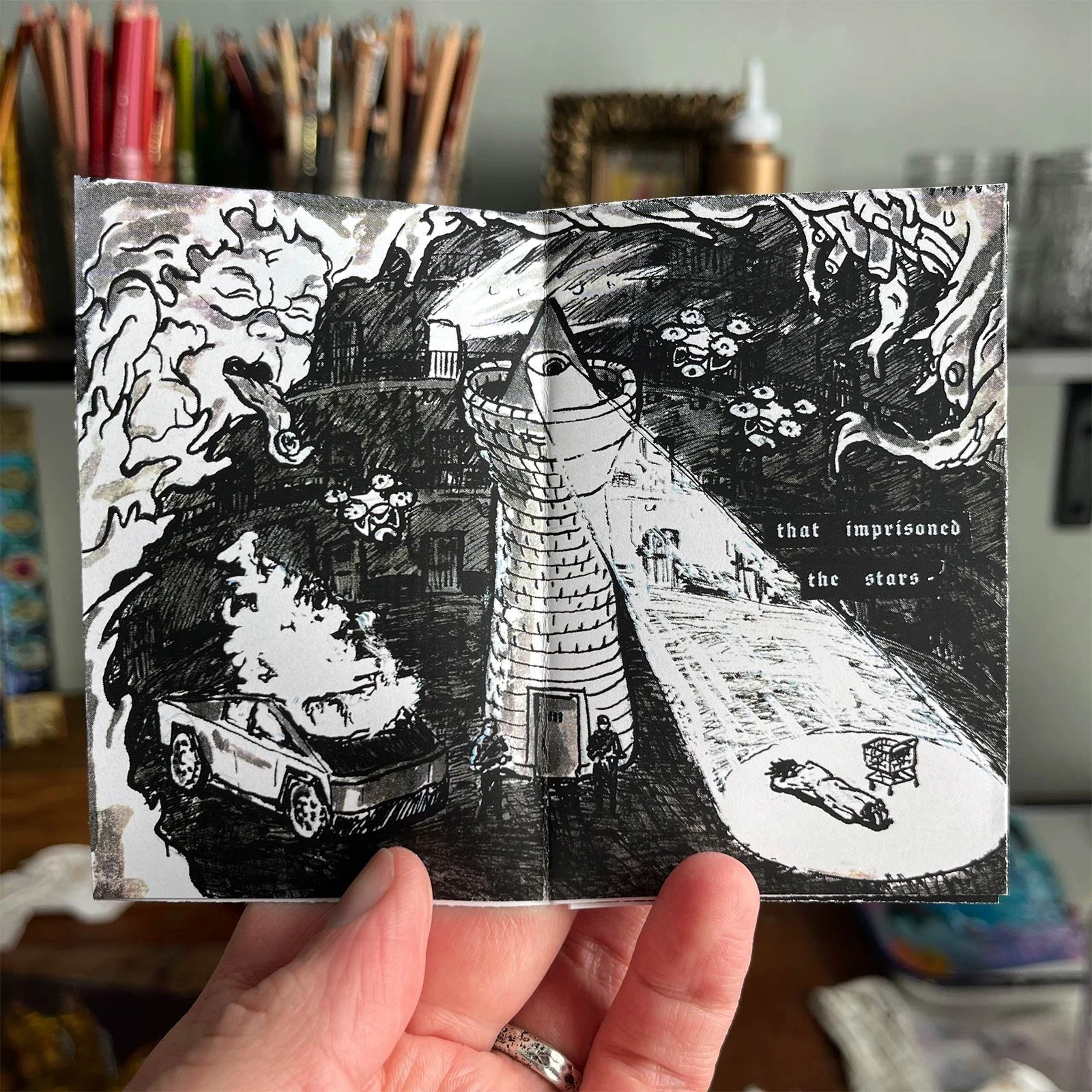 Excerpt from "THE STARS FREE THEMSELVES" mini zine