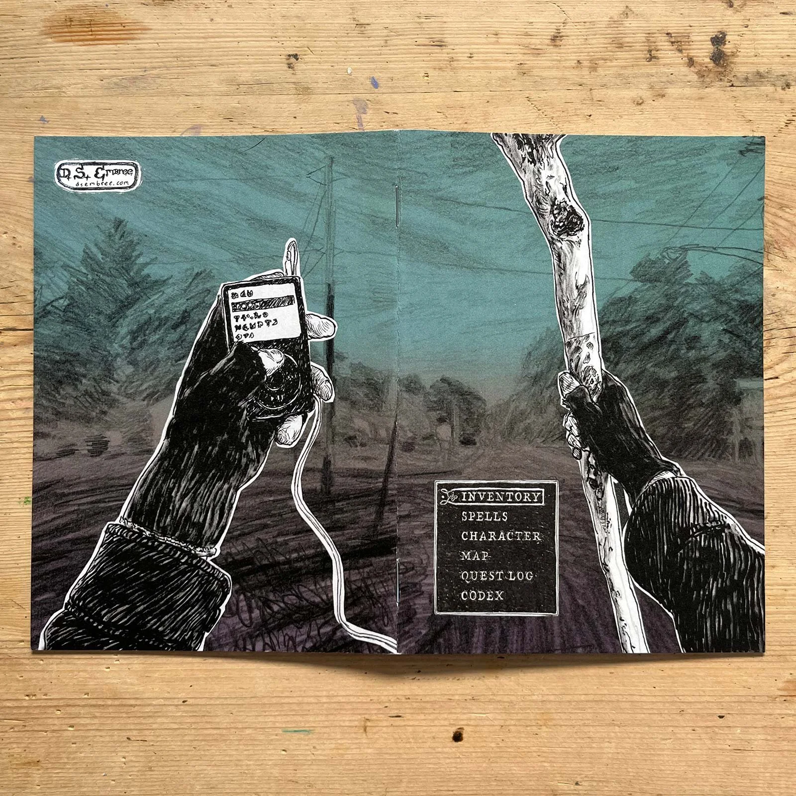 Front / back covers of "INVENTORY" zine