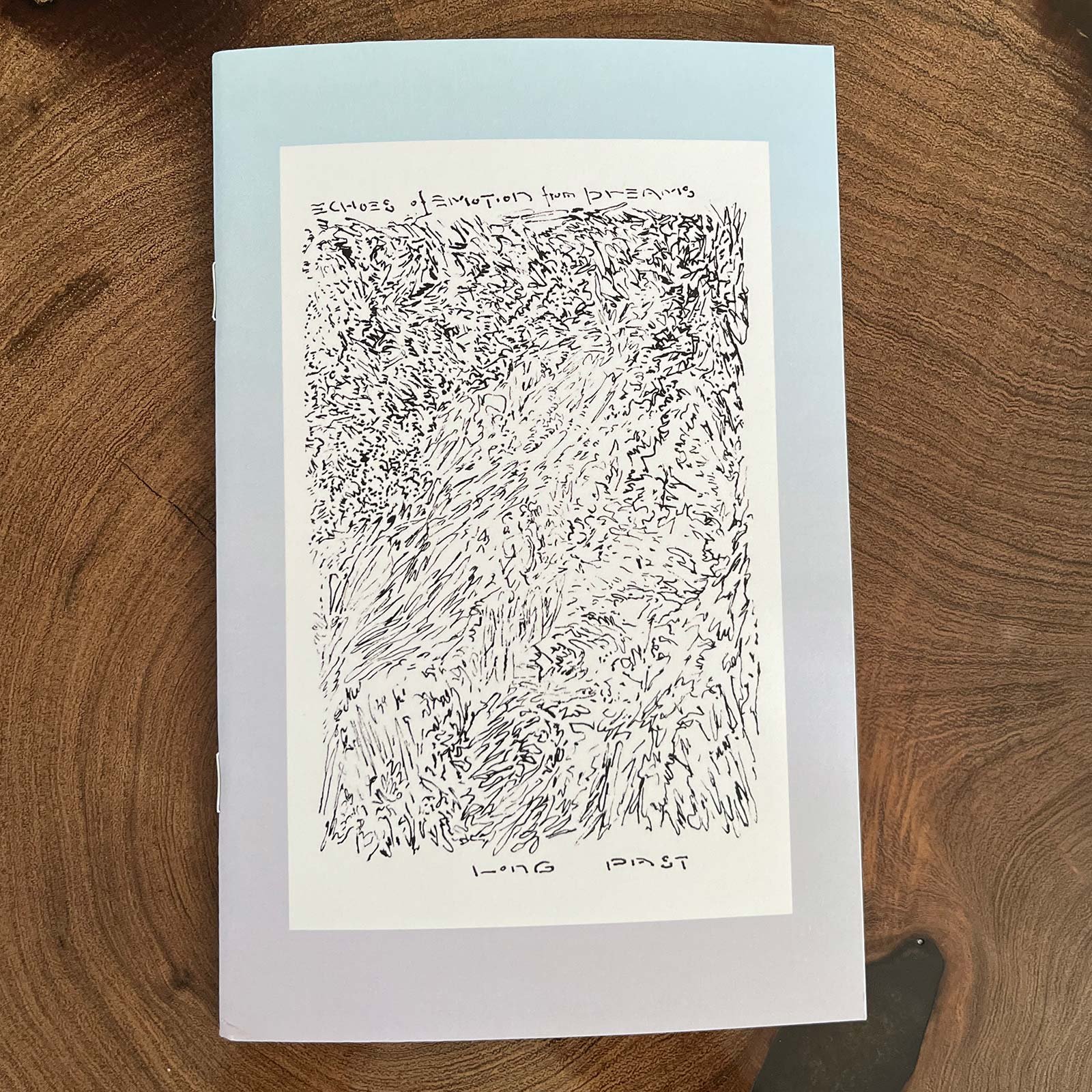 Front cover of "ECHOES OF EMOTION FROM DREAMS LONG PAST" zine