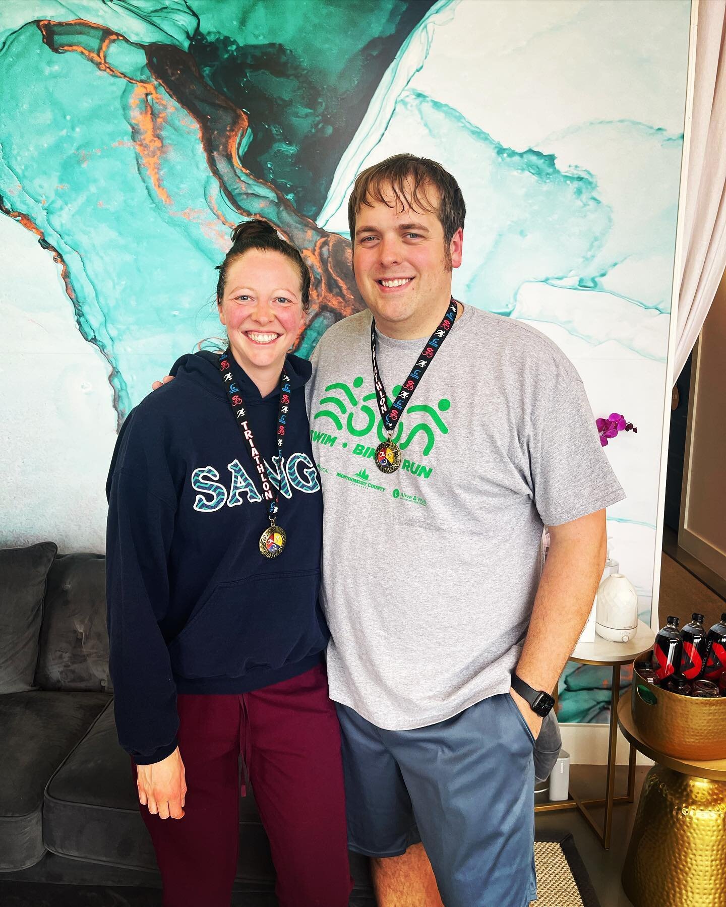 We are so excited for one our favorite couples Bethany + Scott for placing third in a triathlon today. Scott stated &ldquo;before using the saunas I could barely run a mile.&rdquo; Congratulations to both of you! &hearts;️✨