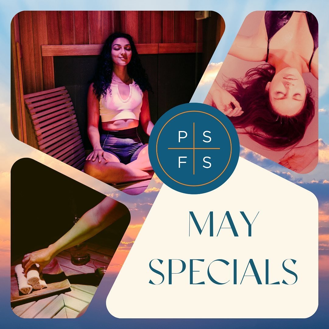 🌸 May Specials Alert! 🌸 

🔥 Buy 10 sauna sessions and unwind with a FREE 25-minute float! 💦Buy 5 float sessions and indulge in a FREE sauna session! Don&rsquo;t miss out on this perfect opportunity to elevate your self-care routine. Book through 