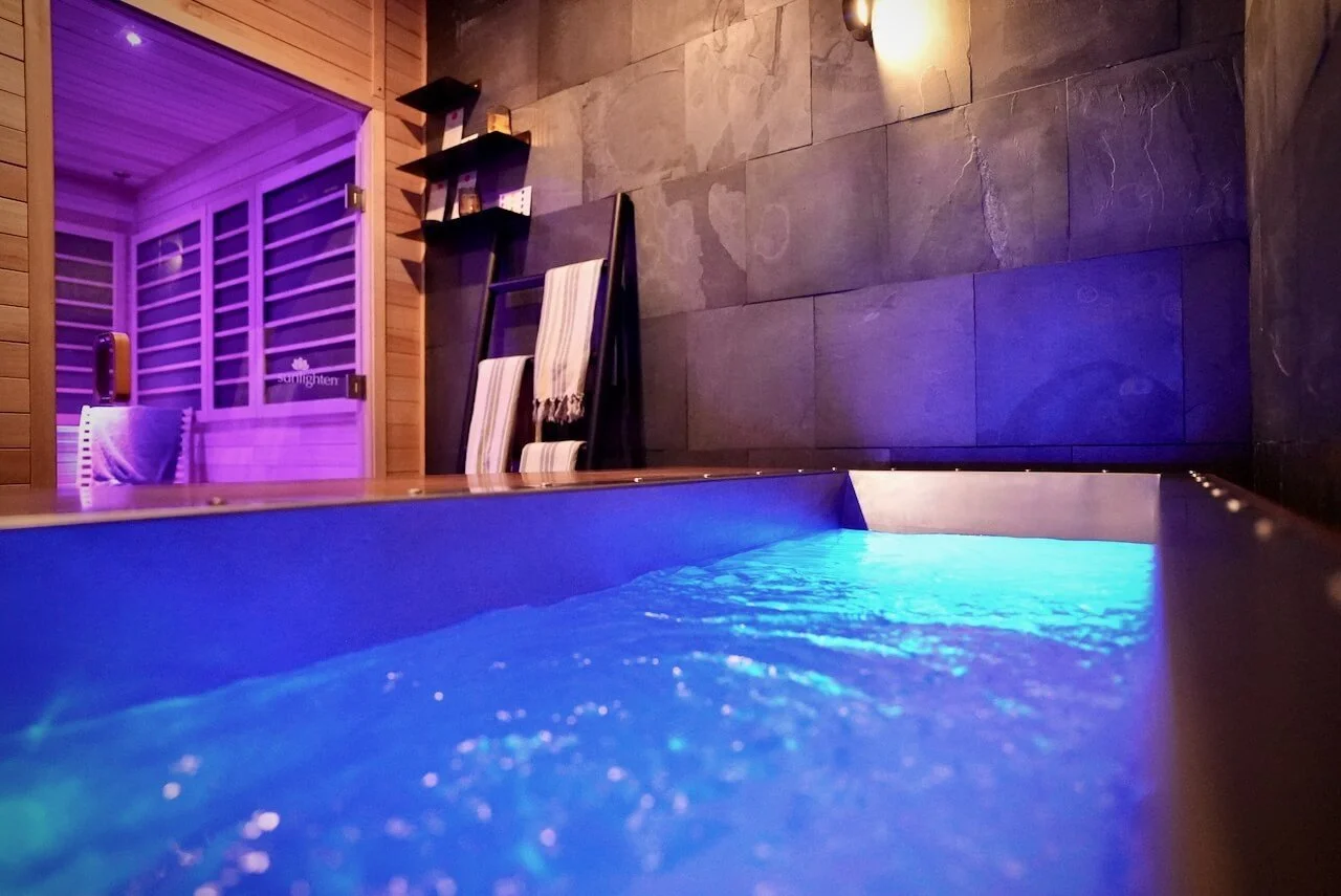Cold plunge therapy at Pure Sweat Austin