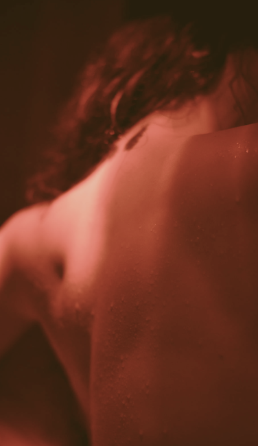 Pure Sweat Woman In Infrared Sauna