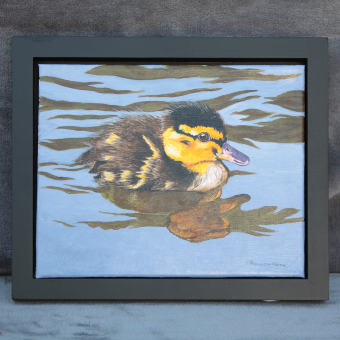 "Duckling" - 8x10 acrylics on stretched canvas