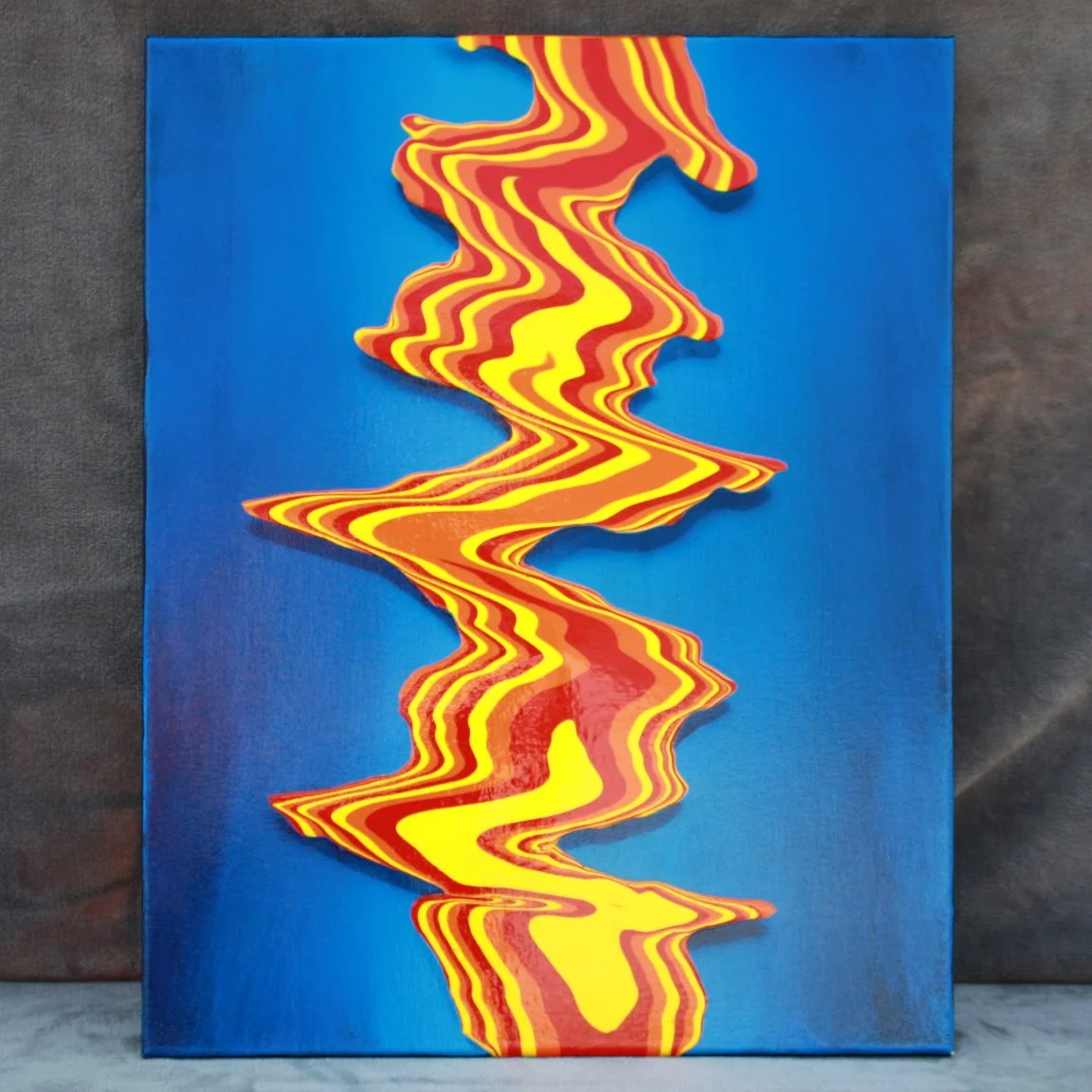 "Hot Wheels" - 16x20 acrylics on stretched canvas