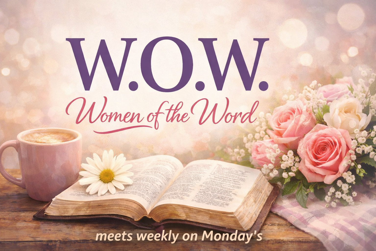 🌸📖 Sisters, you matter to God. In the middle of busy schedules, family, and all the weight women carry, our Women’s Bible Study is a place for encouragement, friendship, and truth from Script 