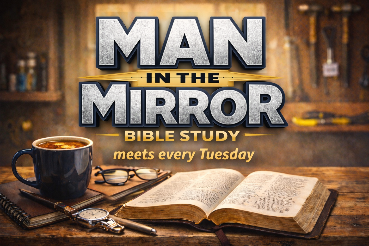 💪📖 Men, we weren’t meant to walk alone. God never called us to carry that weight by ourselves. That’s why our Men’s Bible Study exists: 